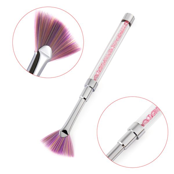 mermaid gradient nail brush drawing pen fan pink rhinestone handle manicure nail art tool dust remover pen manicure cleaner tool, Yellow
mermaid gradient nail brush drawing pen fan pink rhinestone handle manicure nail art tool dust remover pen manicure cleaner tool, Yellow