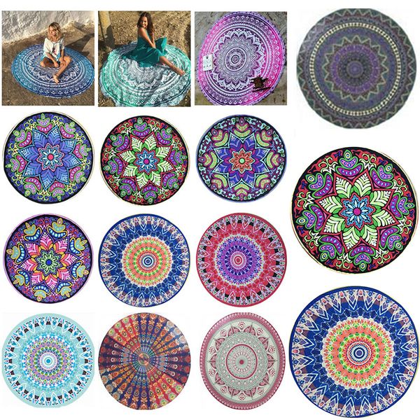 150*150cm bohemia style chiffon round beach towels printed serviette covers summer yoga beach mat 13 colors c6132
150*150cm bohemia style chiffon round beach towels printed serviette covers summer yoga beach mat 13 colors c6132