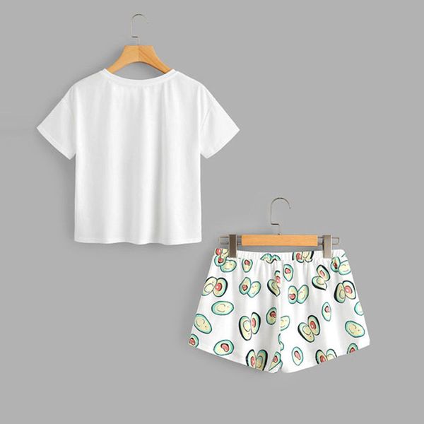 nibesser summer avocado cartoon pajama set print short sleeve t shirt and shorts sleeping set 2019 woman casual homewear set, Black;red
nibesser summer avocado cartoon pajama set print short sleeve t shirt and shorts sleeping set 2019 woman casual homewear set, Black;red