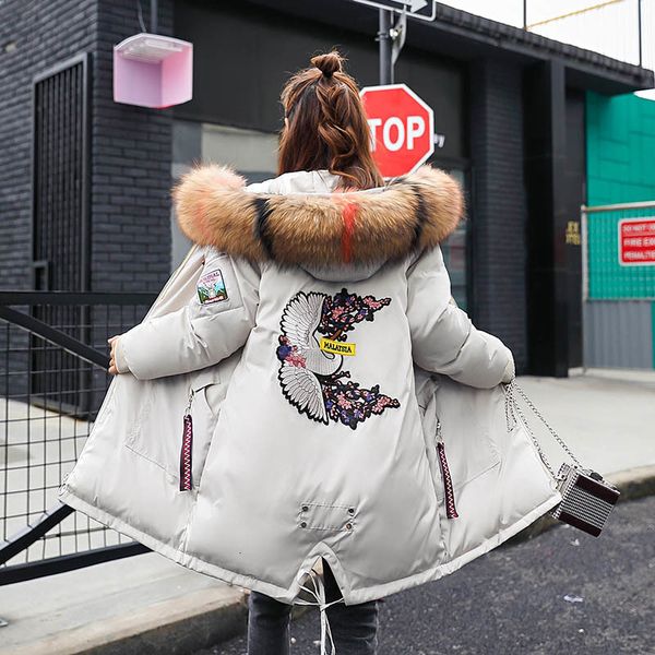 cotton-padded jacket woman 2019 down cotton-padded clothes take the east gate overknee long fund bread serve winter loose coat, Black
cotton-padded jacket woman 2019 down cotton-padded clothes take the east gate overknee long fund bread serve winter loose coat, Black
