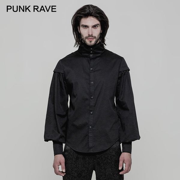 punk rave мужская готическая черная модная блузка стимпанк с длинным рукавом рубашка с высоким воротником мужская вечеринка блузка с фонарем, White;black
punk rave мужская готическая черная модная блузка стимпанк с длинным рукавом рубашка с высоким воротником мужская вечеринка блузка с фонарем, White;black