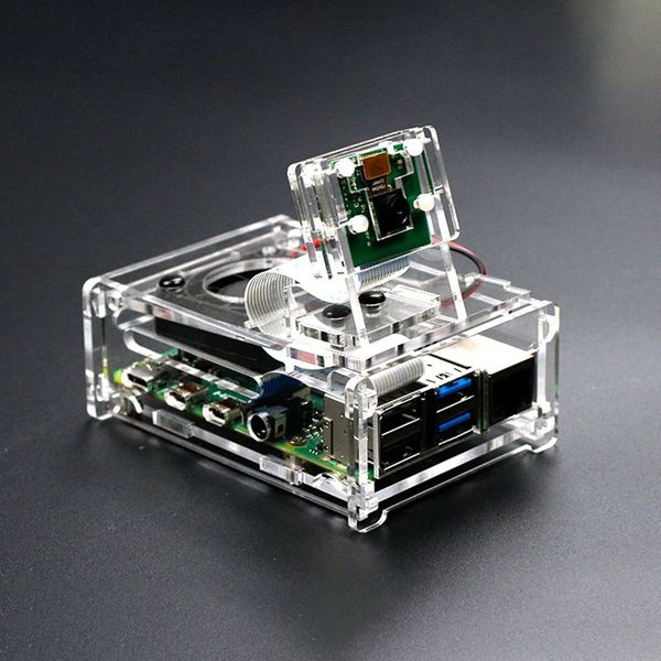 acrylic board shell with fan and camera holder compatible with 3.5-inch screen and camera for raspberry pi 4b (no raspberry
acrylic board shell with fan and camera holder compatible with 3.5-inch screen and camera for raspberry pi 4b (no raspberry