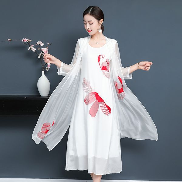 plus size robe vestidos 2018 spring summer elegant luxury loose vacacion dresses women printed bohemian faux silk dress, Black;gray
plus size robe vestidos 2018 spring summer elegant luxury loose vacacion dresses women printed bohemian faux silk dress, Black;gray