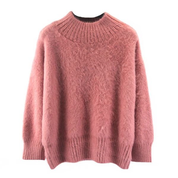 2019 winter new fashion thick warm high collar mohair female sweater lantern sleeve casual solid color pullover, White;black
2019 winter new fashion thick warm high collar mohair female sweater lantern sleeve casual solid color pullover, White;black