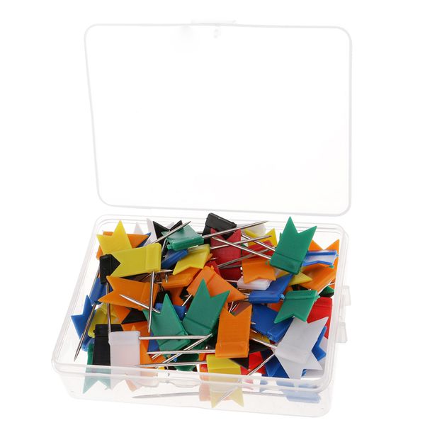 100 piece flag push pins marker marking pins thumbtack for notice cork board map 35mm
100 piece flag push pins marker marking pins thumbtack for notice cork board map 35mm