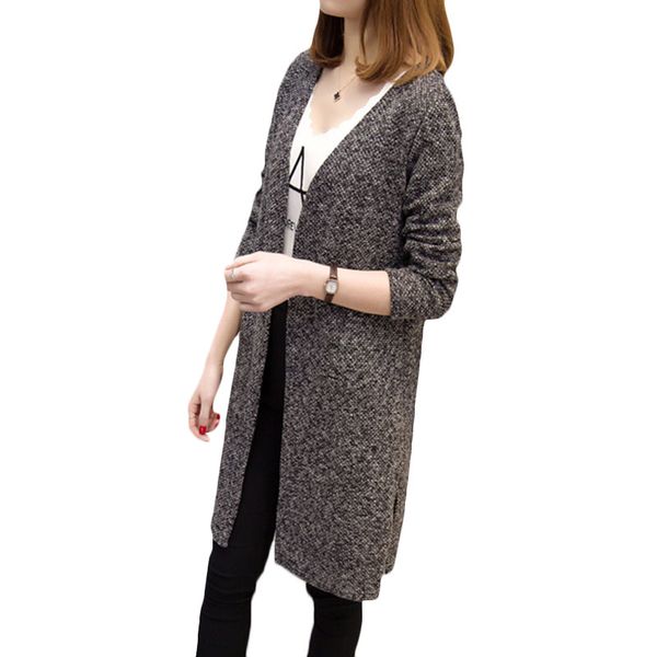 women's knits & tees 2021 autumn cardigan women korean long section slim knit cardigans casual thin plus size sweater 5xl e035, White
women's knits & tees 2021 autumn cardigan women korean long section slim knit cardigans casual thin plus size sweater 5xl e035, White
