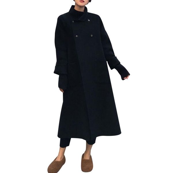 fashion women's coat casual loose long sleeve cardigan simple solid color coat windbreaker long coats size s, Black
fashion women's coat casual loose long sleeve cardigan simple solid color coat windbreaker long coats size s, Black