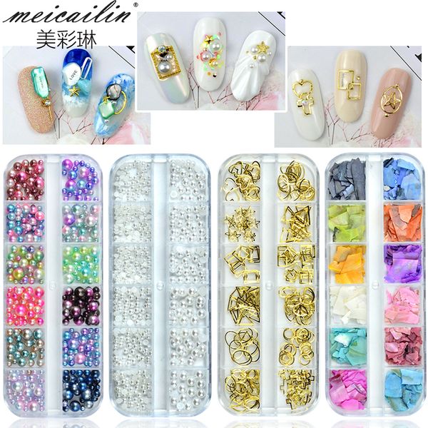 12 grids multi style glass nail rhinestones mixed colors ab crystal caviar 3d charm pearl diy alloy manicure nail art decoration, Silver;gold
12 grids multi style glass nail rhinestones mixed colors ab crystal caviar 3d charm pearl diy alloy manicure nail art decoration, Silver;gold