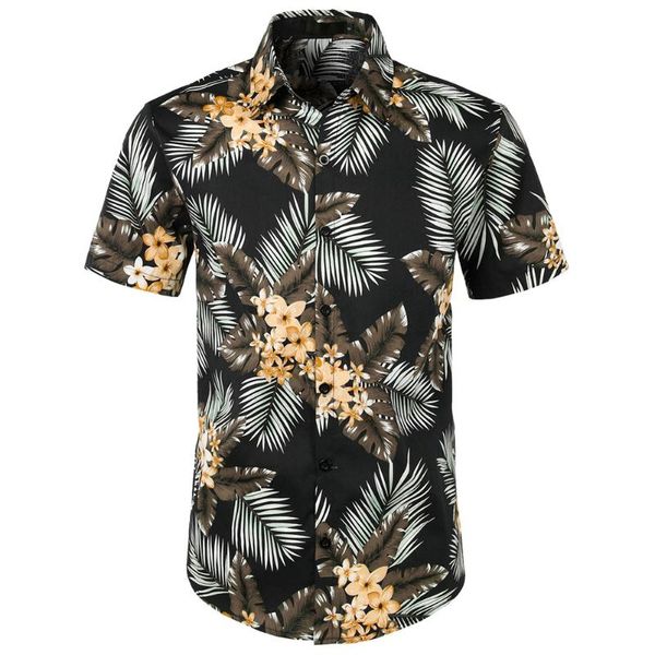 2020 new fashion men flower leaves pattern printed slim fitness short sleeve shirts casual print button shirt hawaiian, Black;blue
2020 new fashion men flower leaves pattern printed slim fitness short sleeve shirts casual print button shirt hawaiian, Black;blue
