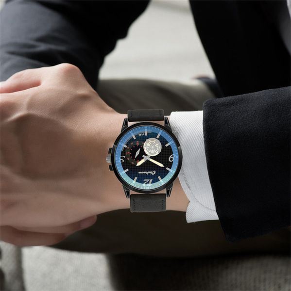 fashion leather men's quartz watch men's watch luxury casual clock, Slivery;brown
fashion leather men's quartz watch men's watch luxury casual clock, Slivery;brown