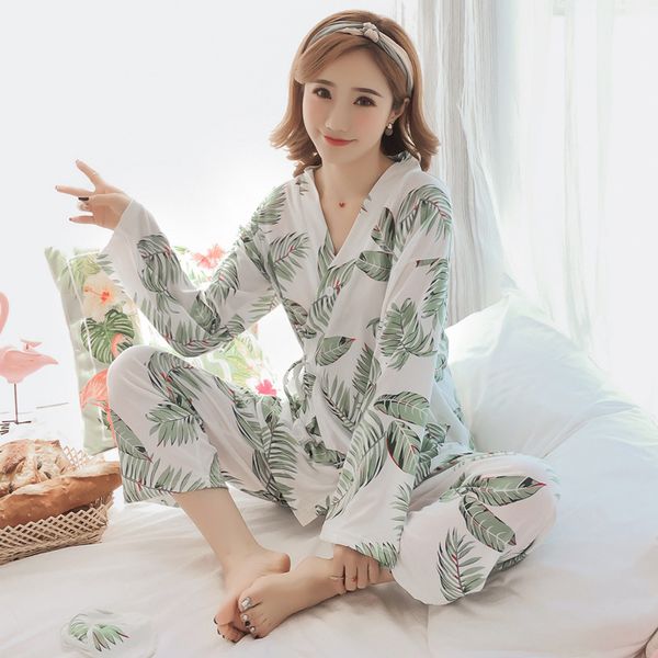 women print sweet womens long sleeve kimono pajamas sets warm ladies sleepwear v-neck japanese style home clothing, Black;red
women print sweet womens long sleeve kimono pajamas sets warm ladies sleepwear v-neck japanese style home clothing, Black;red