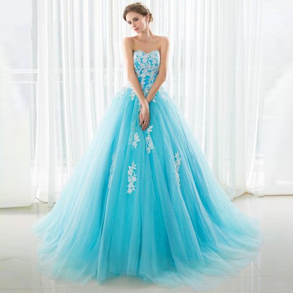 2018 princess crystal appliques ball gown quinceanera dresses tulle plus size sweet 16 dresses debutante 15 year formal party dress bq123, Blue;red
2018 princess crystal appliques ball gown quinceanera dresses tulle plus size sweet 16 dresses debutante 15 year formal party dress bq123, Blue;red