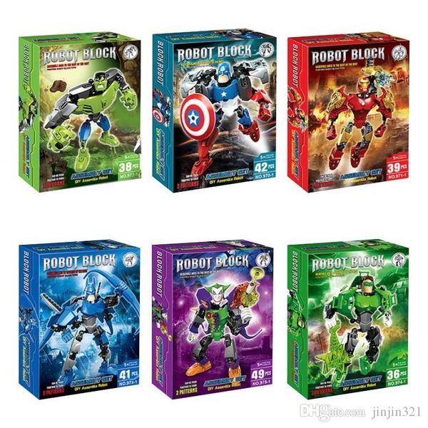 6 styles avengers super hero building blocks assembly robot building block superhero captain america children diy blocks kids toys
6 styles avengers super hero building blocks assembly robot building block superhero captain america children diy blocks kids toys