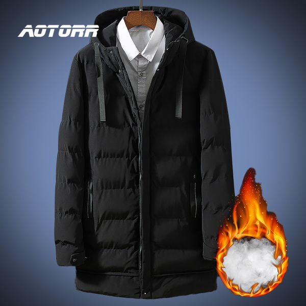 men jacket winter long parkas 2020 thick hooded coat padded cotton windproof jackets male solid color parka outwear men clothes, Black
men jacket winter long parkas 2020 thick hooded coat padded cotton windproof jackets male solid color parka outwear men clothes, Black