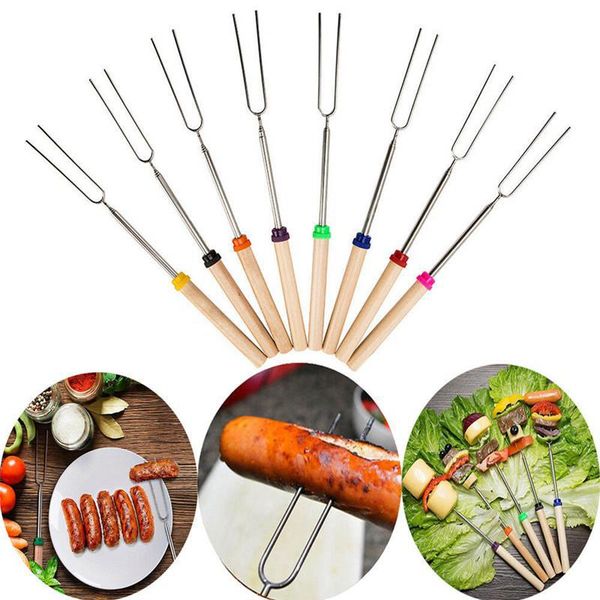 8pcs outdoor stinless steel bbq fork u shape with wood handle fork bbq accessories cooking tools
8pcs outdoor stinless steel bbq fork u shape with wood handle fork bbq accessories cooking tools