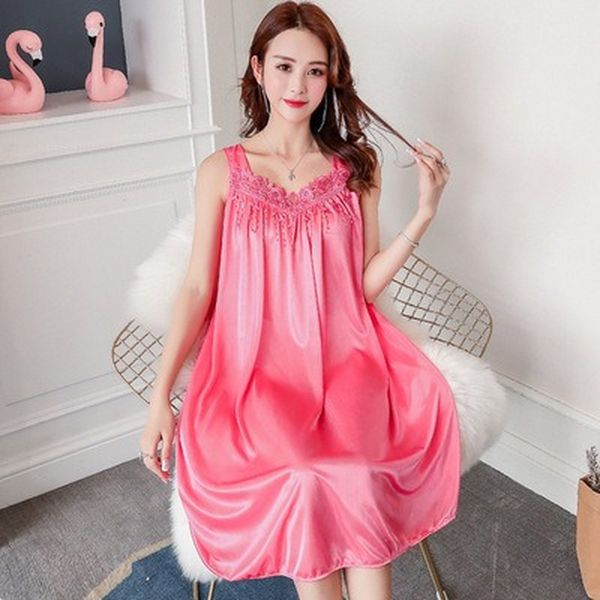 pajamas nightdress polyester women pajamas silk nightgrown summer lace patchwork robe sleepwear, Black;red
pajamas nightdress polyester women pajamas silk nightgrown summer lace patchwork robe sleepwear, Black;red