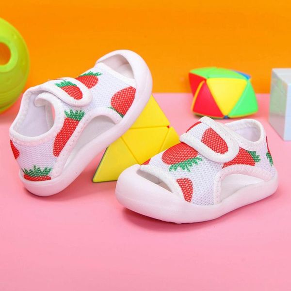 summer new anti-slip rubber sole baby shoes cartoon watermelon newborn toddler baby boy girl shoes with sounds first walkers, Black 
summer new anti-slip rubber sole baby shoes cartoon watermelon newborn toddler baby boy girl shoes with sounds first walkers, Black