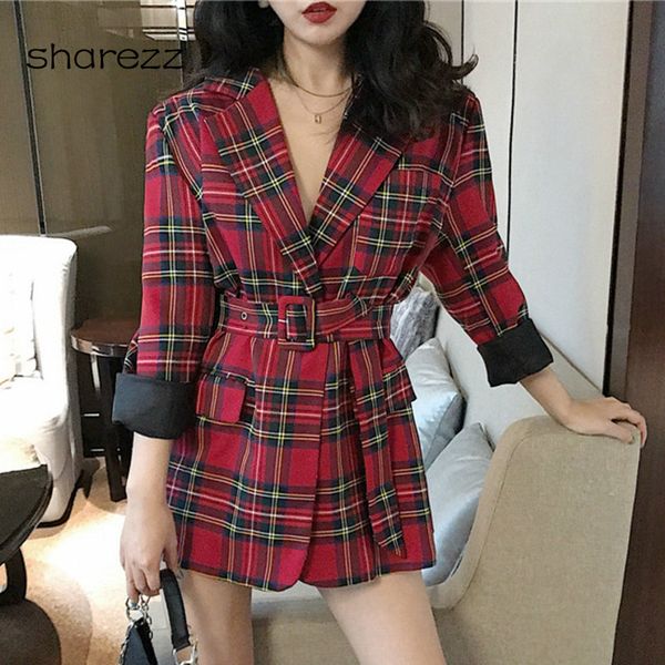 2019 fashion plaid women blazer coat retro button lattice suit jacket waistband slim fit jacket blazer female casual coats, White;black
2019 fashion plaid women blazer coat retro button lattice suit jacket waistband slim fit jacket blazer female casual coats, White;black