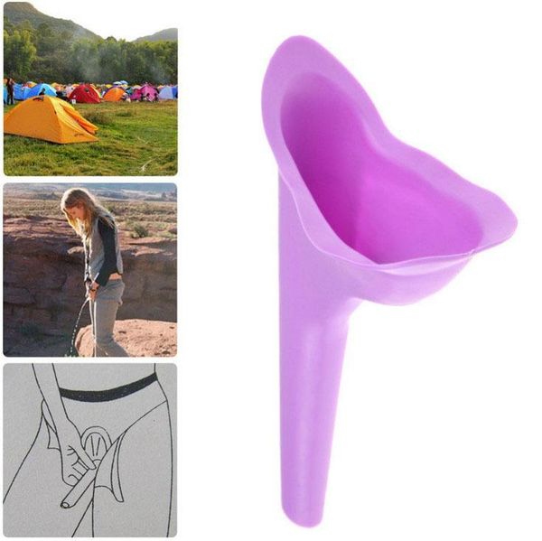 

portable lady women urinal travel kit outdoor camping soft silicone urination device stand up & pee female urinal toilet