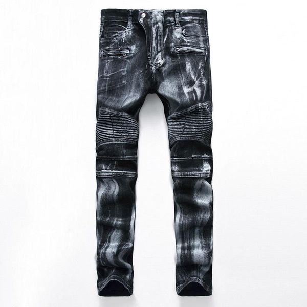 men's brand cowboy men's large size high elasticity small crinkle personality fashion skinny pencil jeans jeans, Blue
men's brand cowboy men's large size high elasticity small crinkle personality fashion skinny pencil jeans jeans, Blue