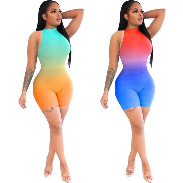 women gradient printed casual jumpsuits playsuits 2020 stand neck sleeveless skinny shorts jumpsuits new arrivals sports nightclub, Black;white
women gradient printed casual jumpsuits playsuits 2020 stand neck sleeveless skinny shorts jumpsuits new arrivals sports nightclub, Black;white
