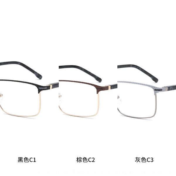 2020 men's metal frame business square myopia women's big face glasses frame plain glasses, Silver
2020 men's metal frame business square myopia women's big face glasses frame plain glasses, Silver