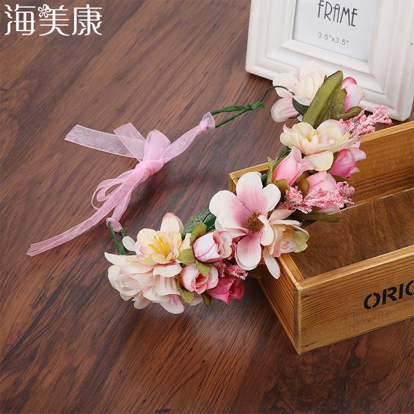 haimeikang handmade artificial flower women girl princess crown headband wedding bridal fabric floral veil hair wreath garlands
haimeikang handmade artificial flower women girl princess crown headband wedding bridal fabric floral veil hair wreath garlands