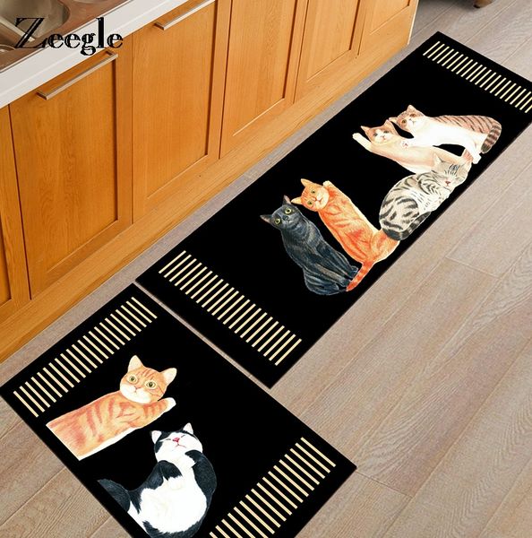 zeegle kitchen carpet non-slip bathroom mats absorbent table floor mats bedroom area rug home decor
