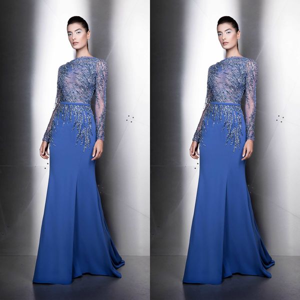ziad nakad prom dresses 2020 jewel long sleeves lace beaded sequain mermaid evening gowns floor length special occasion dress, Black
ziad nakad prom dresses 2020 jewel long sleeves lace beaded sequain mermaid evening gowns floor length special occasion dress, Black