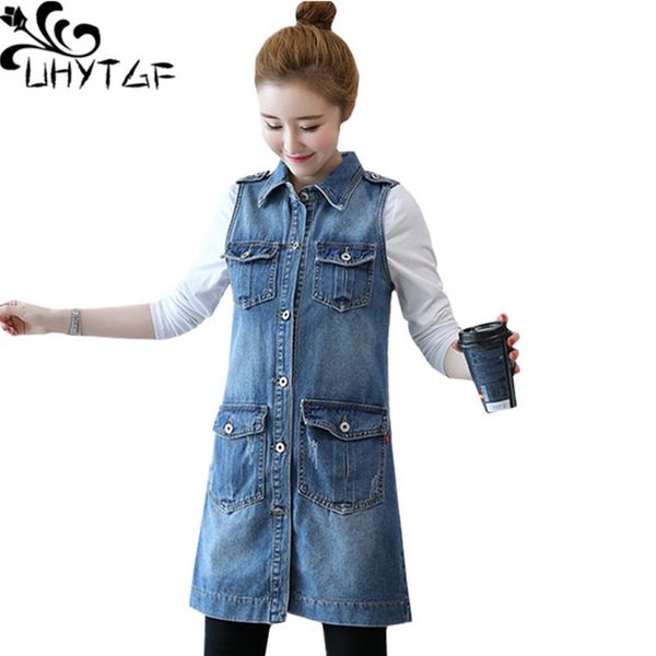 uhytgf 3xl plus size denim vest women fashion female sleeveless spring autumn jacket vest waistcoat long jeans ladies 224, Black;white
uhytgf 3xl plus size denim vest women fashion female sleeveless spring autumn jacket vest waistcoat long jeans ladies 224, Black;white