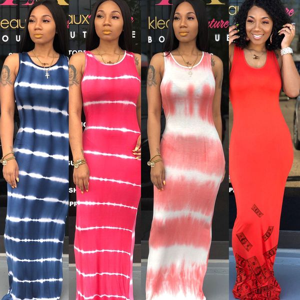 women summer tank long dress striped printed sleeveless beach fashion vintage o-neck dress striped 4 colors, Black;gray
women summer tank long dress striped printed sleeveless beach fashion vintage o-neck dress striped 4 colors, Black;gray