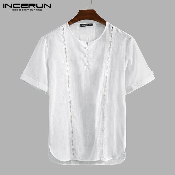 men's casual shirts man vintage patchwork shirt men fashion cotton short sleeve round neck blouse summer breathable camisa incerun 5xl, White;black
men's casual shirts man vintage patchwork shirt men fashion cotton short sleeve round neck blouse summer breathable camisa incerun 5xl, White;black
