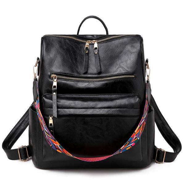 female bohemia style shoulder bag pu leather travel backpack school bag for girls women
female bohemia style shoulder bag pu leather travel backpack school bag for girls women