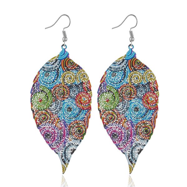 new european and american exaggerated brand earrings with painted leaves and earrings, Golden
new european and american exaggerated brand earrings with painted leaves and earrings, Golden