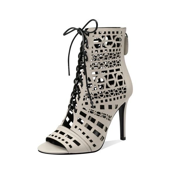summer boots women shoes natural suede leathet thin high heels ankle boots mesh cutout zipper peep toe shoes ladies, Black
summer boots women shoes natural suede leathet thin high heels ankle boots mesh cutout zipper peep toe shoes ladies, Black
