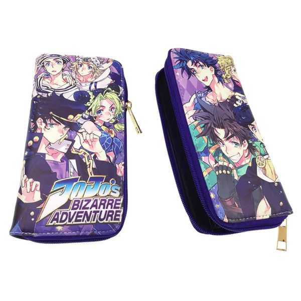 4 styles anime jojo bizarre adventure long pu leather wallets zipper purse for gift money bag, Red;black
4 styles anime jojo bizarre adventure long pu leather wallets zipper purse for gift money bag, Red;black