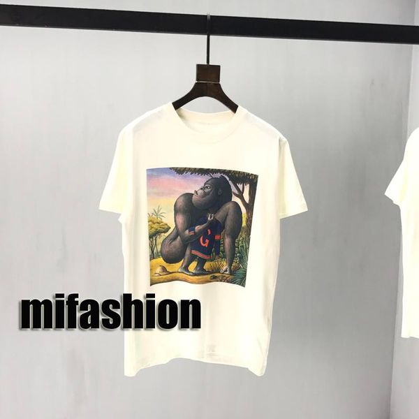 20ss luxury new fashion designer europe italy museum tiger gorillas rabbit oil painting tshirt men women t shirt casual cotton tee top, White;black
20ss luxury new fashion designer europe italy museum tiger gorillas rabbit oil painting tshirt men women t shirt casual cotton tee top, White;black