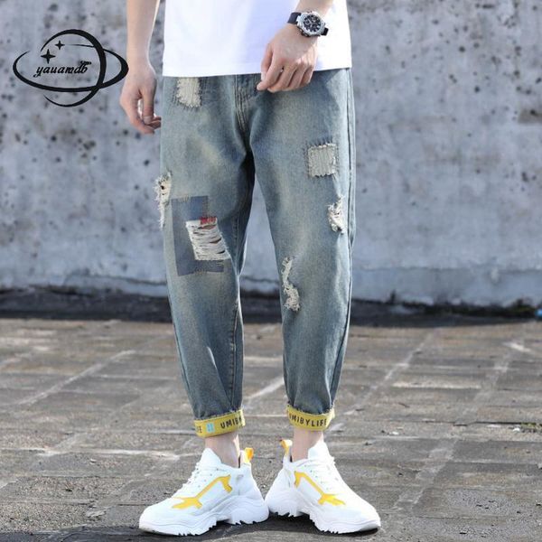mens jeans summer male trousers clothing harem pants zipper ankle length solid color hole vintage ladies clothes y60, Blue
mens jeans summer male trousers clothing harem pants zipper ankle length solid color hole vintage ladies clothes y60, Blue