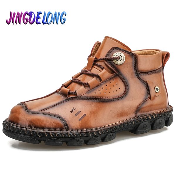 2020 men boots genuine leather male ankle boots fashion male breathable autumn outdoor waterproof man motorcycle, Black
2020 men boots genuine leather male ankle boots fashion male breathable autumn outdoor waterproof man motorcycle, Black