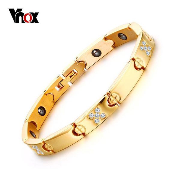 vnox female bracelets & bangles gold-color stainless steel love bijoux adjustable length, Golden;silver
vnox female bracelets & bangles gold-color stainless steel love bijoux adjustable length, Golden;silver