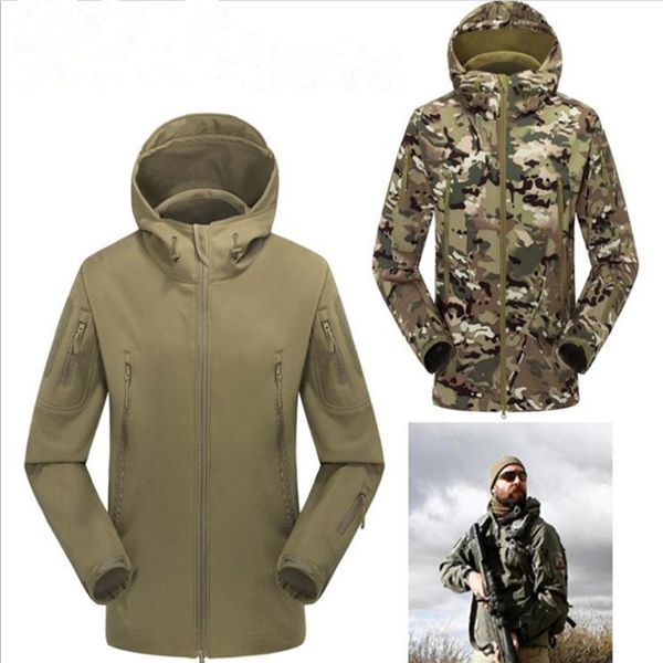 outdoor sports men soft shell clothing camouflage windproof waterproof wear-proof thermal mountain camping cycling coat, Blue;black
outdoor sports men soft shell clothing camouflage windproof waterproof wear-proof thermal mountain camping cycling coat, Blue;black