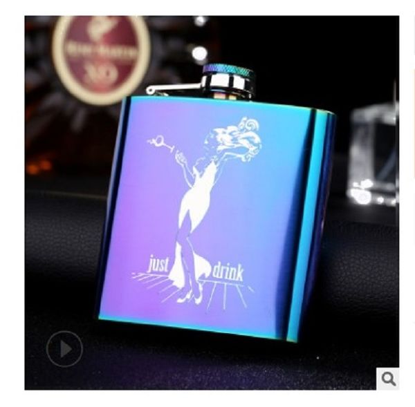 2020 hip flasks 6oz colorful stainless steel metal women's wine bottle flat pot fashion creativity hip flasks hf002
2020 hip flasks 6oz colorful stainless steel metal women's wine bottle flat pot fashion creativity hip flasks hf002
