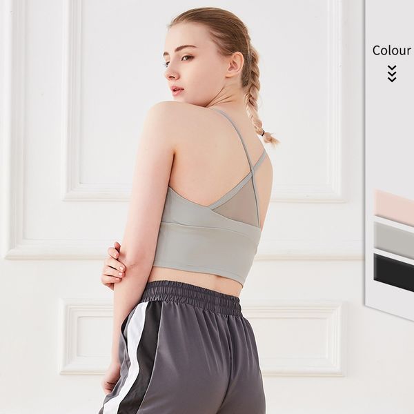 new sport bra for female shockproof simple brassier gym workout running bra fitness training quick-dry brassier yoga vest, White;black
new sport bra for female shockproof simple brassier gym workout running bra fitness training quick-dry brassier yoga vest, White;black