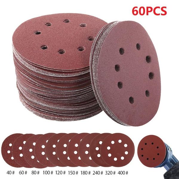 60pcs 5" 125mm round sandpaper eight hole disk sand sheets grit 40-400 hook and loop sanding disc polish sand pads set woodwork
60pcs 5" 125mm round sandpaper eight hole disk sand sheets grit 40-400 hook and loop sanding disc polish sand pads set woodwork
