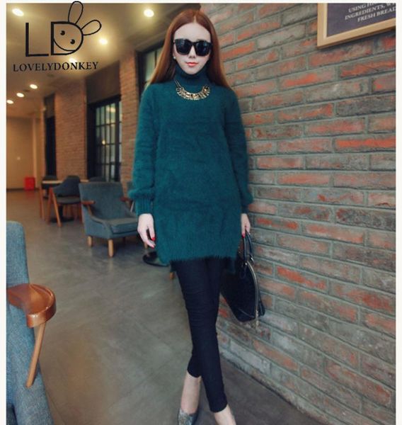 lovelydonkeygenuine mink cashmere sweater women long pullovers knitted jupmer customized color 704, White;black
lovelydonkeygenuine mink cashmere sweater women long pullovers knitted jupmer customized color 704, White;black