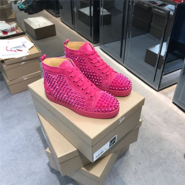 version luxury fashion rivet men's shoes stitching graffiti high-shoes red bottom couple rhinestone women's shoes size 35-47 03, Black
version luxury fashion rivet men's shoes stitching graffiti high-shoes red bottom couple rhinestone women's shoes size 35-47 03, Black