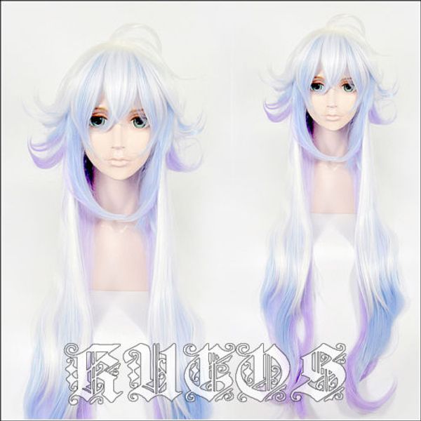 465 fgo fate/grand order merlin ambrosius 100cm/40" long wavy cosplay wig, Black
465 fgo fate/grand order merlin ambrosius 100cm/40" long wavy cosplay wig, Black