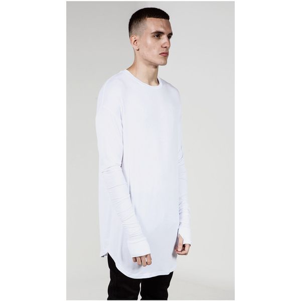 european and american hip-hop hole cuff longer section long-sleeved t-shirt even gloves high street interstate explosion models, White;black
european and american hip-hop hole cuff longer section long-sleeved t-shirt even gloves high street interstate explosion models, White;black