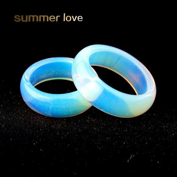 big 5mm white clear opal ring wedding engagement rings simple finger rings smooth round natural stone rings for women men, Silver
big 5mm white clear opal ring wedding engagement rings simple finger rings smooth round natural stone rings for women men, Silver
