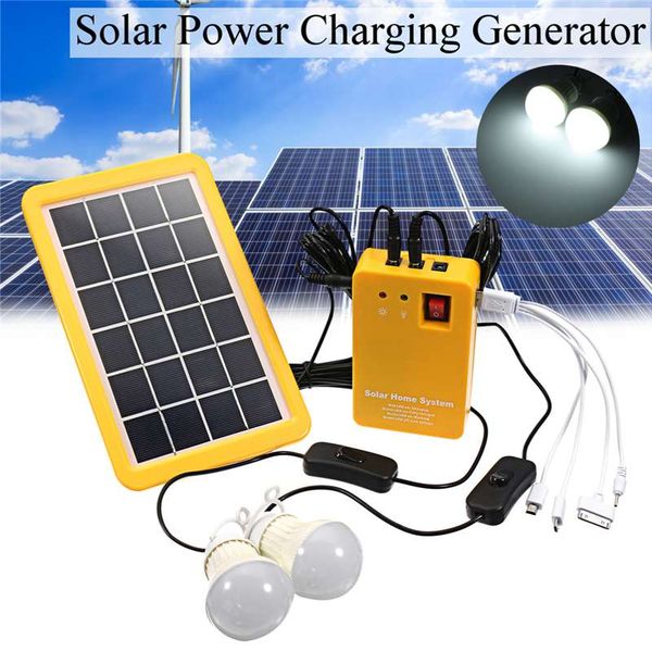 3w solar panel emergency light kit solar generator 4 heads usb charger cable with 2 led light bulb for outdoor camping
3w solar panel emergency light kit solar generator 4 heads usb charger cable with 2 led light bulb for outdoor camping